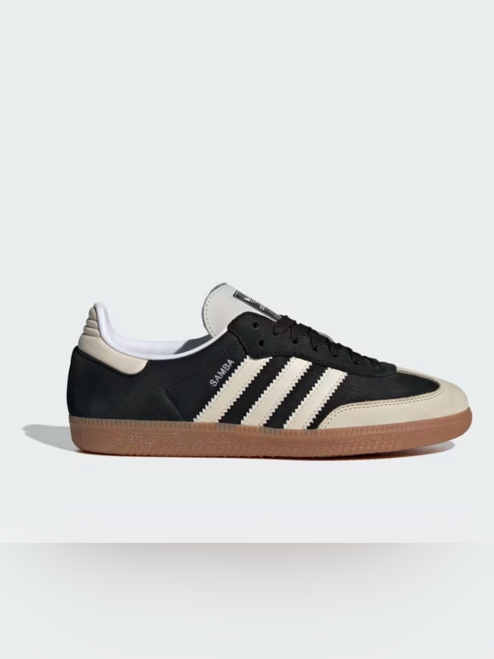 adidas Samba Core Black Wonder White Silver Metallic OG Sneakers